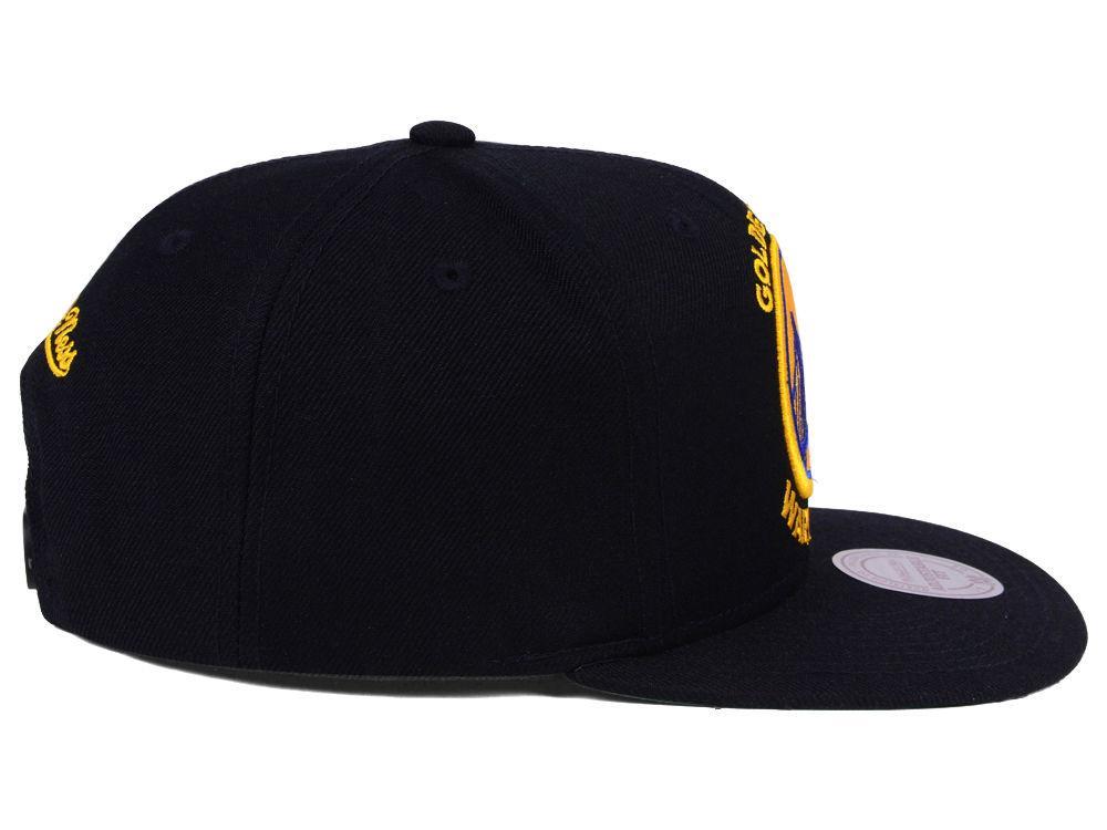 Golden State Warriors Mitchell & Ness NBA XL Logo Snapback Cap