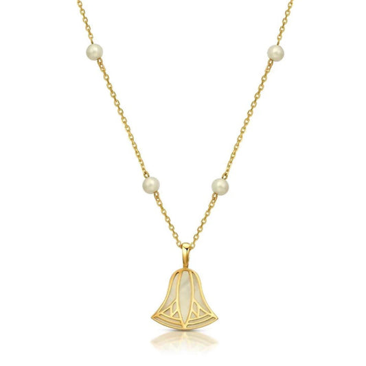 Pearl Lotus Necklace