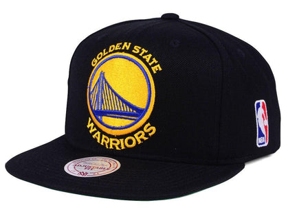 Casquette Snapback avec logo NBA XL des Golden State Warriors Mitchell &amp; Ness