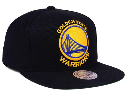 Casquette Snapback avec logo NBA XL des Golden State Warriors Mitchell &amp; Ness