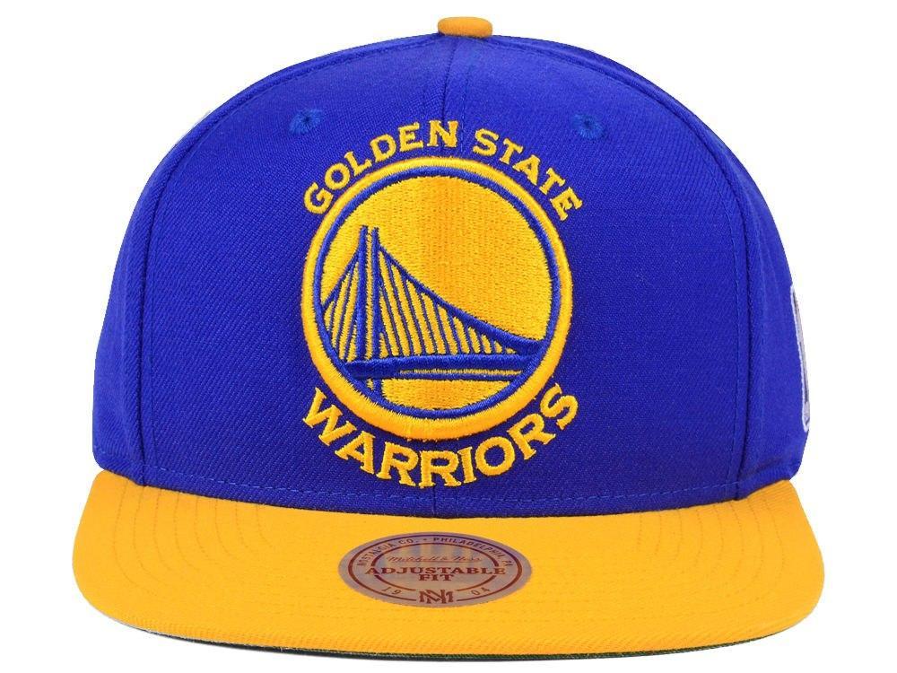 Casquette Snapback avec logo NBA XL des Golden State Warriors Mitchell &amp; Ness