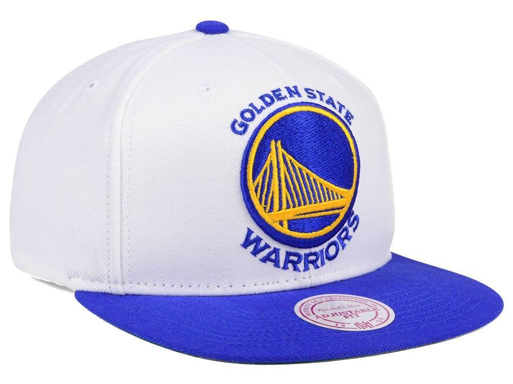 Casquette Snapback avec logo NBA XL des Golden State Warriors Mitchell &amp; Ness