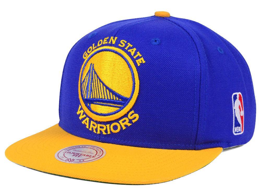 Casquette Snapback avec logo NBA XL des Golden State Warriors Mitchell &amp; Ness